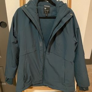 Target brand warm teal coat